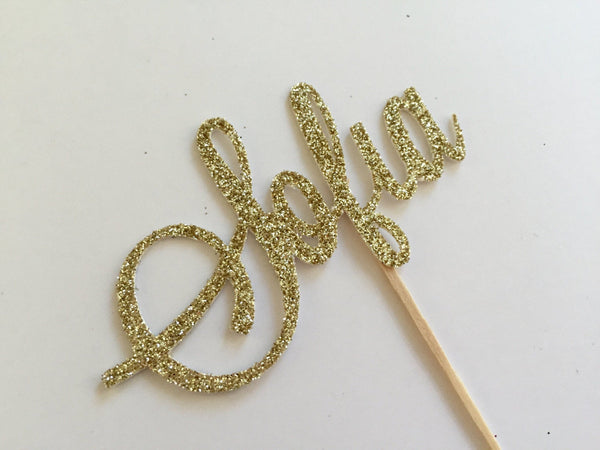 Personalized Cupcake Topper, Custom Cupcake Topper