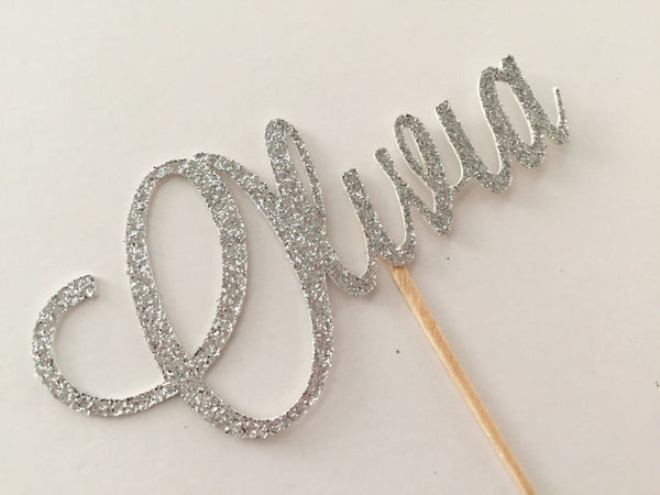 Personalized Cupcake Topper, Custom Cupcake Topper