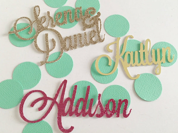 Custom Word Confetti, Name Confett