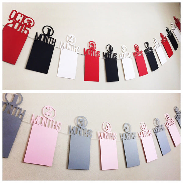 1st Year Photo Banner, First Birthday Photo Banner