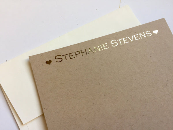Personalized Note Cards, Personalized Stationery, CP