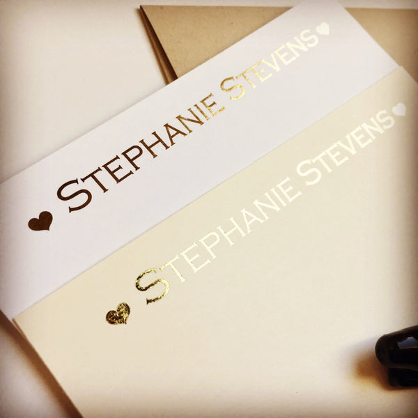 Personalized Note Cards, Personalized Stationery, CP