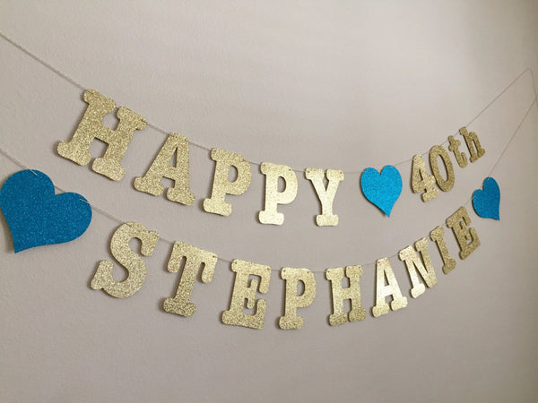 Custom Glitter Banner, AT