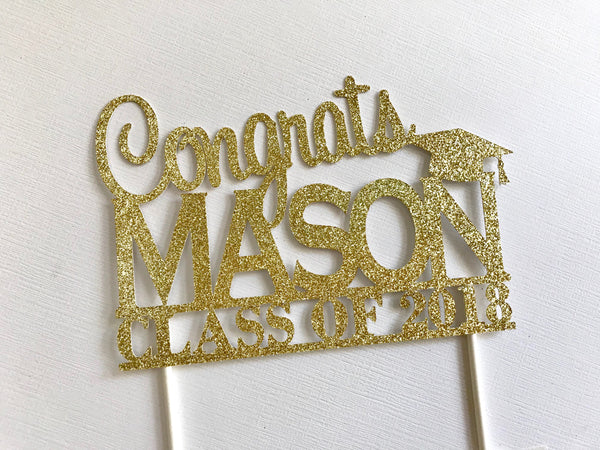 Personalized Graduation Cake Topper