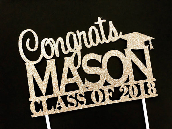 Personalized Graduation Cake Topper