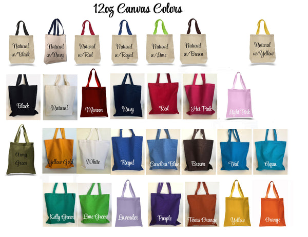 Personalized Teacher Totes, Personalized Teacher Gifts