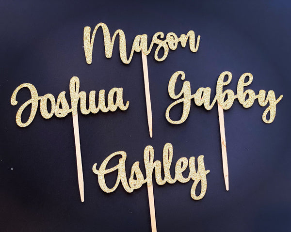 Custom Cupcake Topper, Name Cupcake Topper
