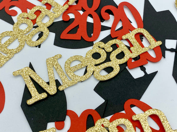 Graduation Name Confetti, Graduation Party Decorations