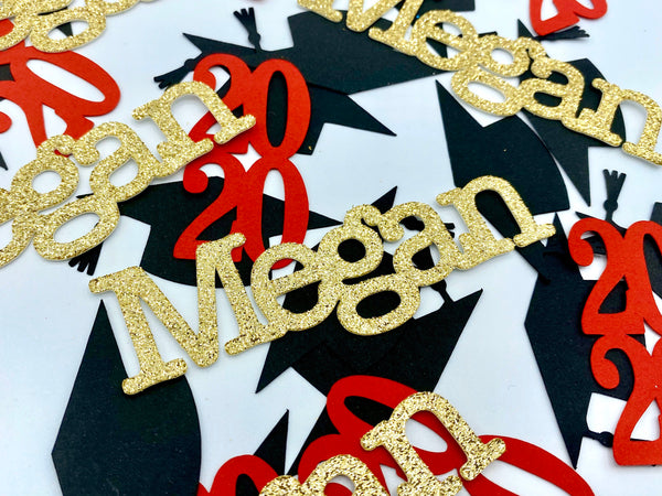 Graduation Name Confetti, Graduation Party Decorations