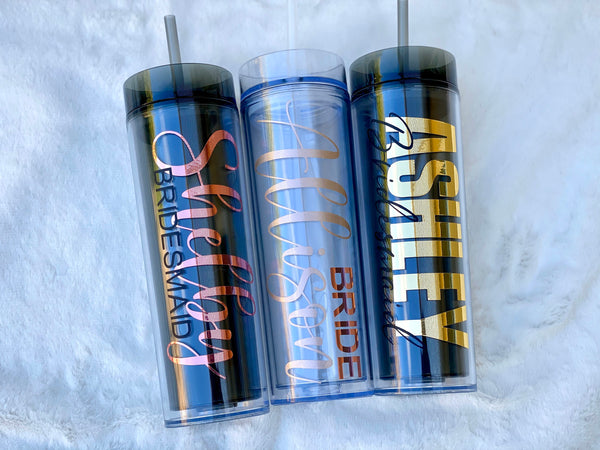 Personalized Tumblers, Bridesmaid Tumblers