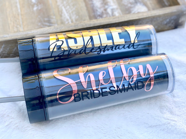 Personalized Tumblers, Bridesmaid Tumblers