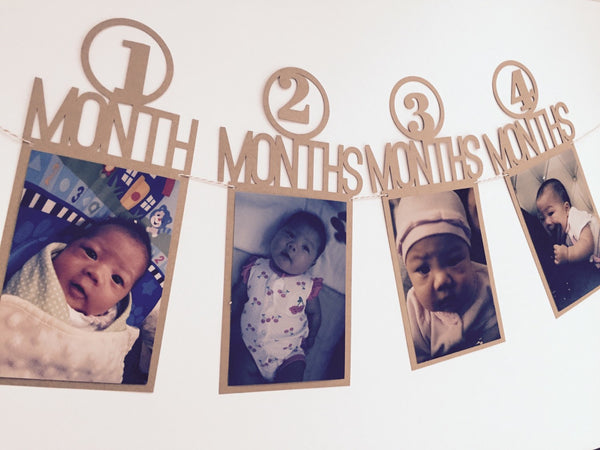 1st Year Photo Banner, First Birthday Photo Banner