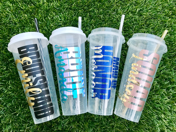 Custom Party Cups, Bridesmaid Party Cups, Birthday Party Cups