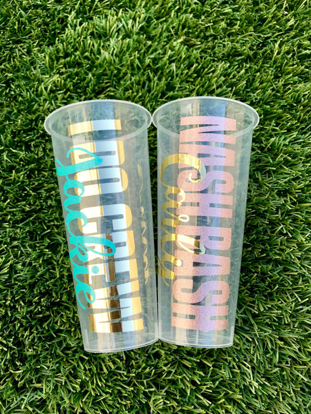 Custom Party Cups, Bridesmaid Party Cups, Birthday Party Cups