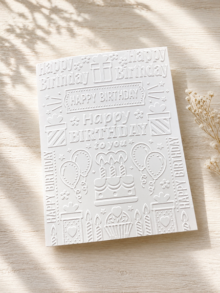 Embossed Birthday Cards, Birthday Card Set