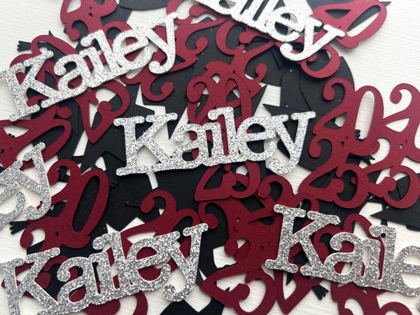 Graduation Name Confetti, Graduation Party Decorations