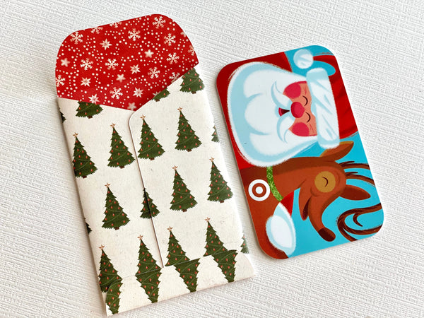 Christmas Gift Card Holder, Christmas Gift Card Envelope, LTS