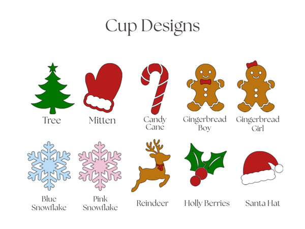 Personalized Christmas Party Cups: School Class Gifts with Lid & Straw