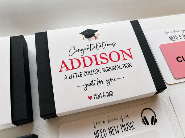 Graduation Gift Card Box Book, College Survival Kit Gift, Adulting Kit, Cash Present Box, High School Graduation Gift, Money Gifting