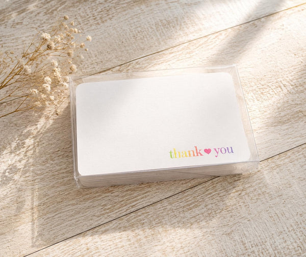 Personalized Mini Note Cards, Foil Custom Message Stationery (2"x3.5"), Pack of 50