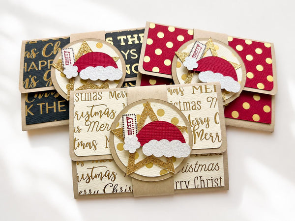 Christmas Gift Card Holder, Christmas Gift Card Envelope, Pop Up Gift Card Holder, Xmas Gift Card Holder, Teacher Gift Card Holder, Set of 3