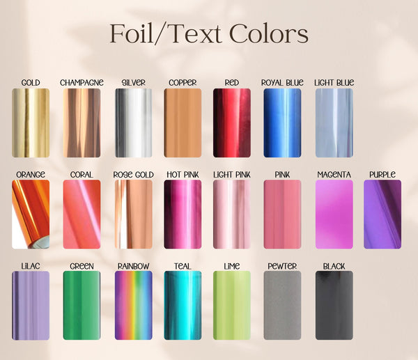 Personalized Mini Note Cards, Foil Custom Message Stationery (2"x3.5"), Pack of 50