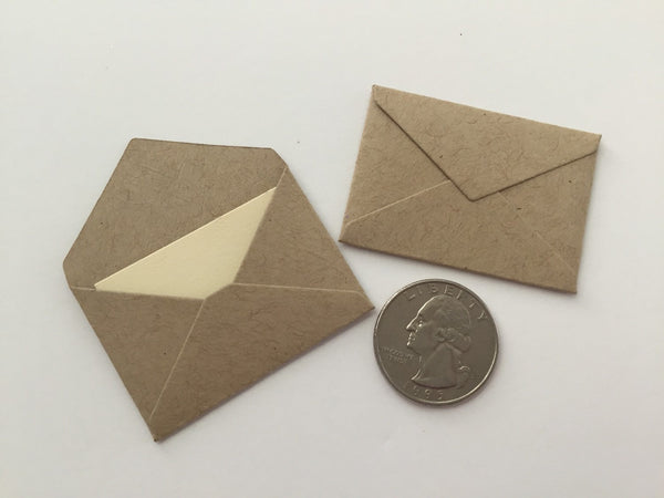 Mini Kraft Envelopes with Note Cards: Tooth Fairy Notes, mini notes, lunchbox notes