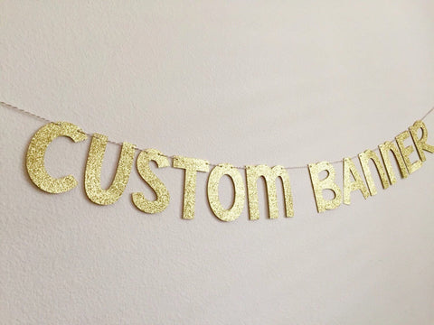 Custom Glitter Banner, KG