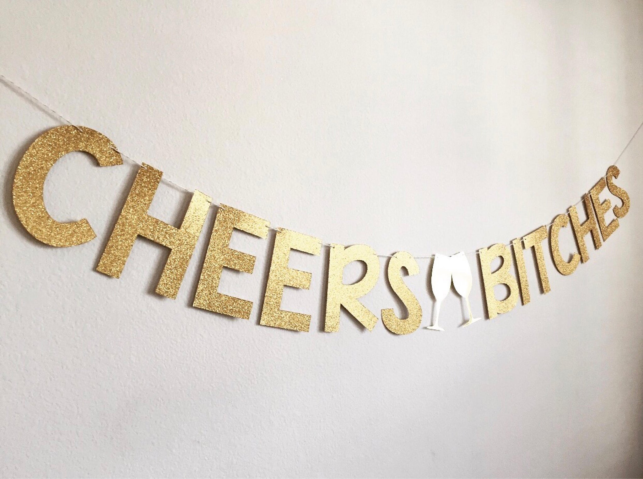 Cheers Bitches Banner, Bachelorette Party Banner