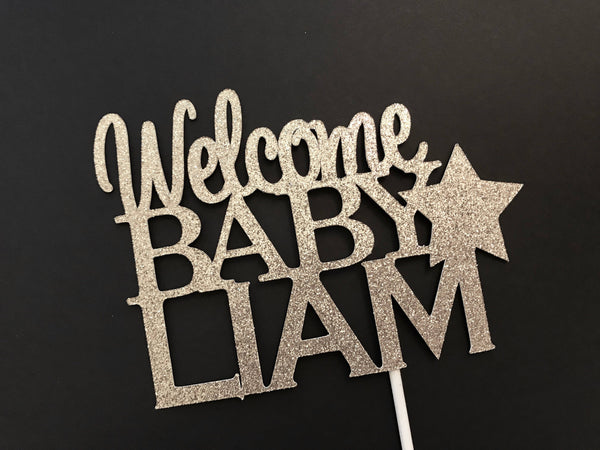 Baby Shower Cake Topper, Custom Baby Shower Cake Topper