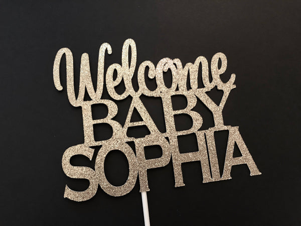 Baby Shower Cake Topper, Custom Baby Shower Cake Topper