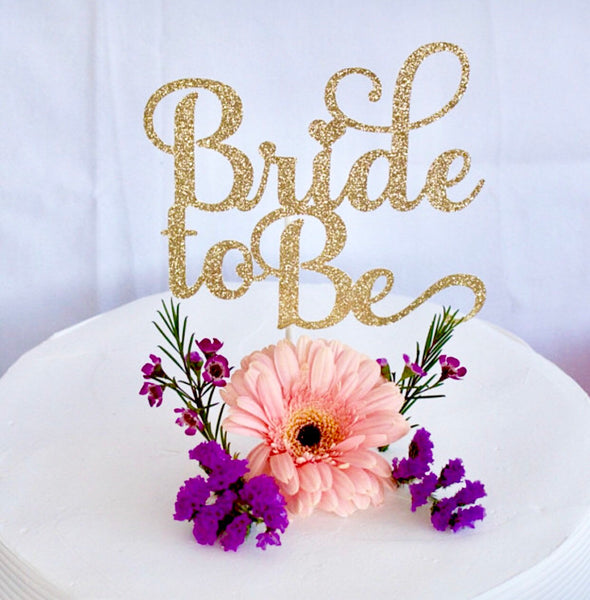 Bridal Shower Cake Topper, Bride To Be Cake Topper