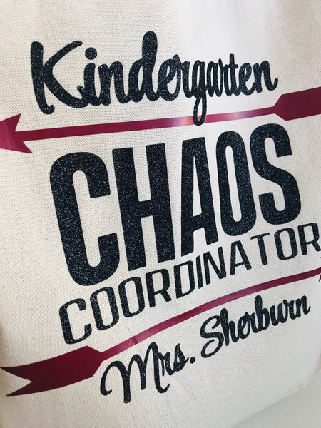 Personalized Teacher Totes, Christmas Gift for Teachers