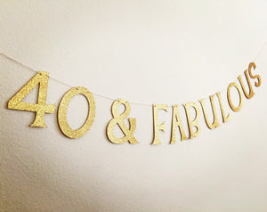 40 & Fabulous Banner, 50 & Fabulous, 60 & Fabulous